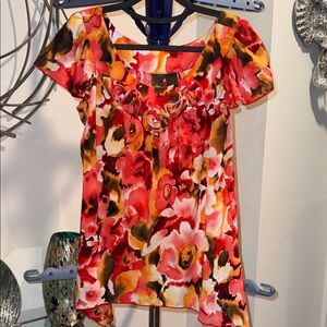 Vibrant Floral Women's Blouse